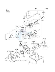 KRF 750 A [TERYX 750 4X4] (A8F) A8F drawing STARTER MOTOR