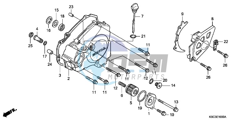 L. CRANKCASE COVER