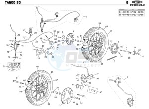 TANGO-50-GREEN drawing WHEEL - BRAKES