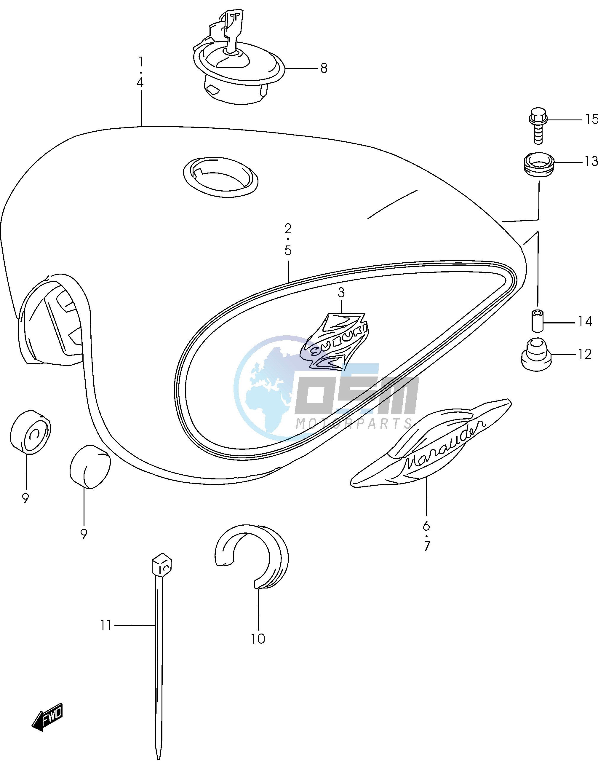 FUEL TANK (MODEL K2)