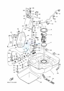 YXZ1000ETS YXZ10YESKS (B5H3) drawing FUEL TANK