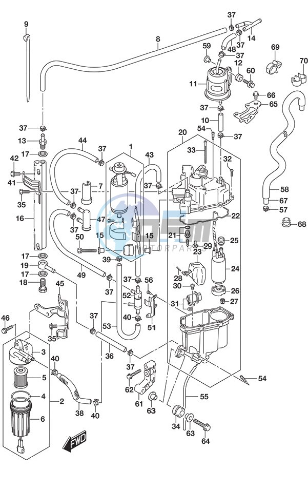 Fuel Pump/Fuel Vapor Separator