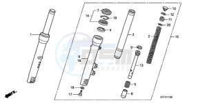 SH1509 Europe Direct - (ED) drawing FRONT FORK