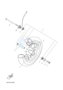 YN50FT YN50FT (2AC6) drawing FRONT WHEEL