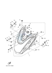 MWS125-A TRICITY 125 (BR71 BR74) drawing HEADLIGHT