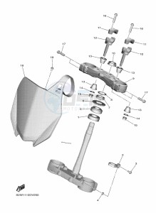 YZ250F (B7BB) drawing STEERING