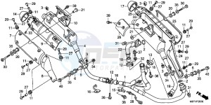 XL1000VB drawing EXHAUST MUFFLER