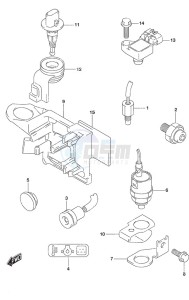 DF 9.9B drawing Sensor/Switch Remote Control