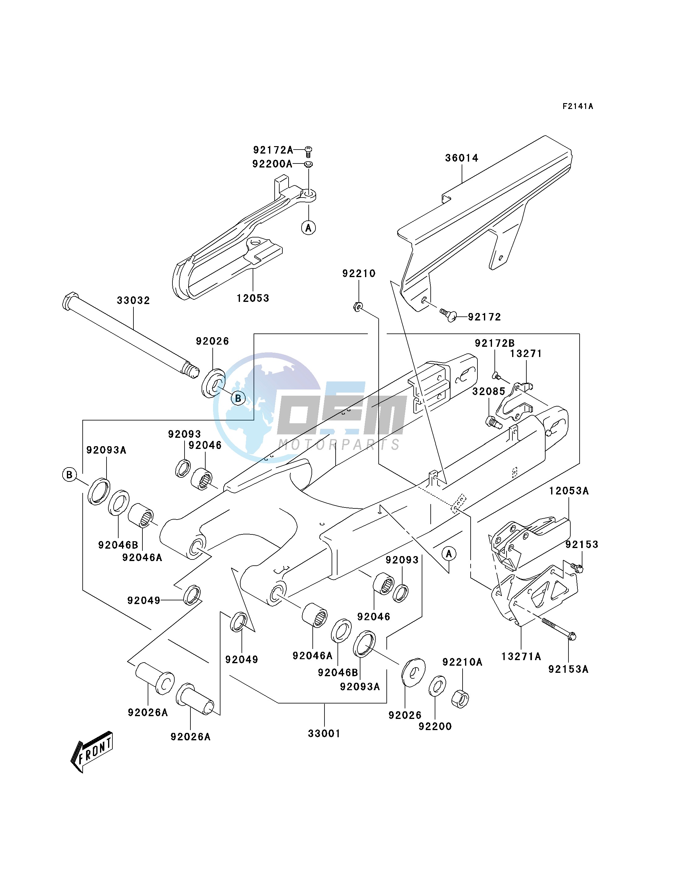 SWINGARM-- KLX400-A2- -