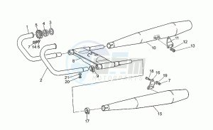 California 1100 EV (V11 EV Usa) EV (V11 EV Usa) drawing Exhaust unit