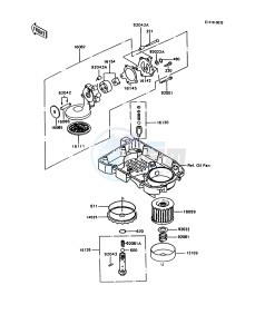 ZX 600 C [NINJA 600R] (C10) [NINJA 600R] drawing OIL PUMP_OIL FILTER