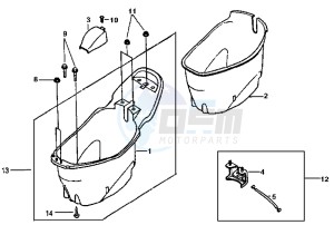 SUPER DUKE 125 drawing HELMET BOX