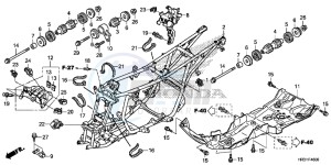 TRX420FM1H TRX420 ED drawing FRAME BODY