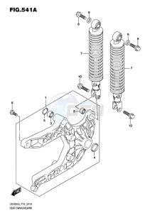 UH200 BURGMAN EU drawing REAR SWINGINGARM