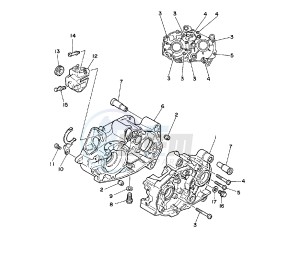 PW 80 drawing CRANKCASE