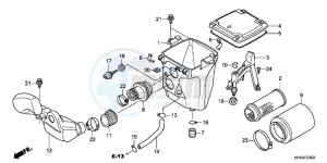 TRX420FEC drawing AIR CLEANER