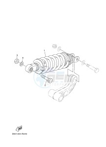 MTM850 MTM-850 XSR900 (B90A) drawing REAR SUSPENSION