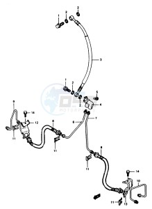 LT-F250 1997 drawing FRONT BRAKE HOSE