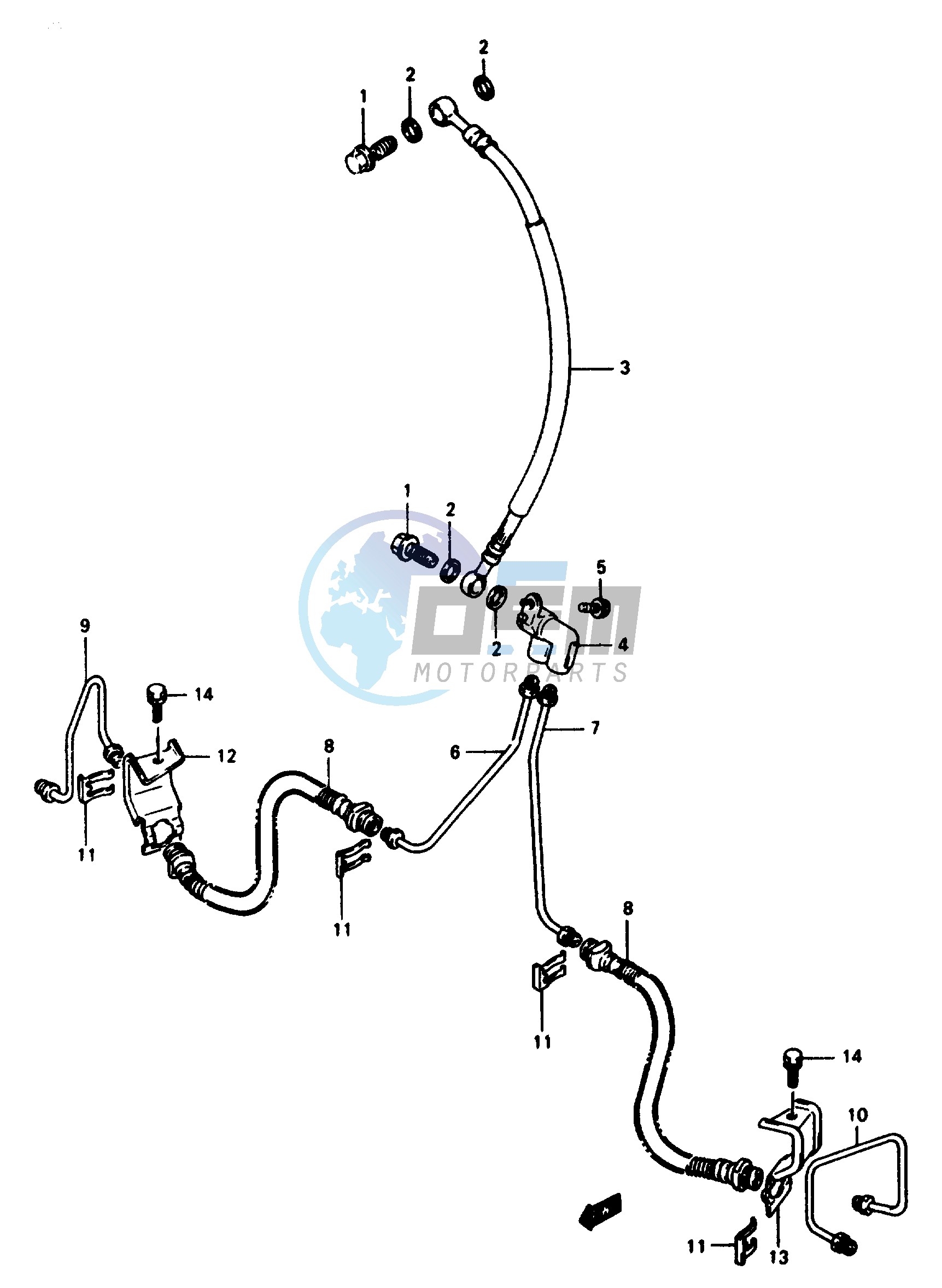 FRONT BRAKE HOSE