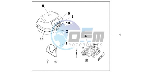 TOP BOX 45L SHASTA WHITE