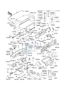 KAF 620 E [MULE 3010 4X4] (E1-E5) [MULE 3010 4X4] drawing FRAME FITTINGS -- KAF620-E2 - E5- -