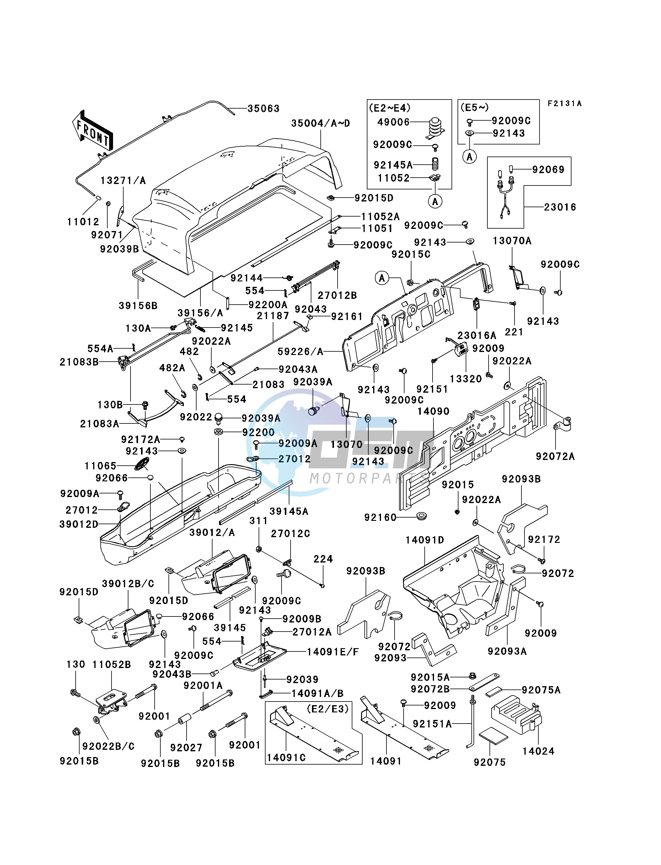 FRAME FITTINGS -- KAF620-E2 - E5- -