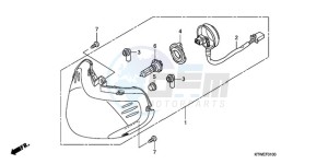 SH300A9 F / ABS CMF TBX drawing HEADLIGHT