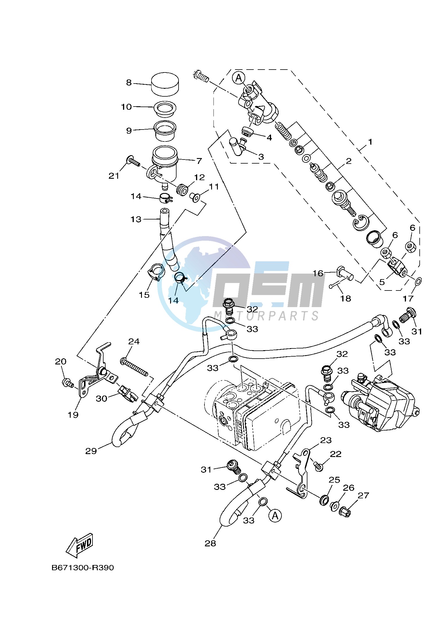 REAR MASTER CYLINDER