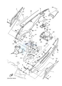 T135 T135FI CRYPTON X (5D67) drawing SIDE COVER