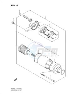 DL650 drawing STARTING MOTOR