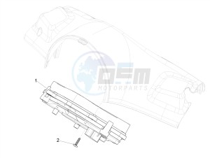 SPRINT 50 4T 4V NOABS E2 (NAFTA) drawing Meter combination - Cruscotto