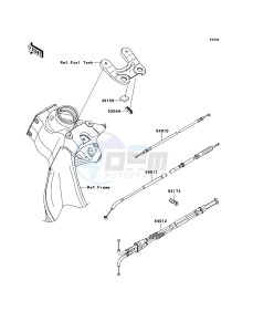 NINJA ZX-6R ZX600RBF FR GB XX (EU ME A(FRICA) drawing Cables