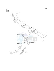 VN 1700 A [VULCAN 1700 VOYAGER] (9FA) A9FA drawing STAND-- S- -