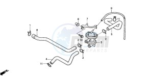 VT750C2 drawing AIR INJECTION CONTROL VALVE