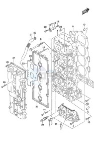 DF 200A drawing Cylinder Head