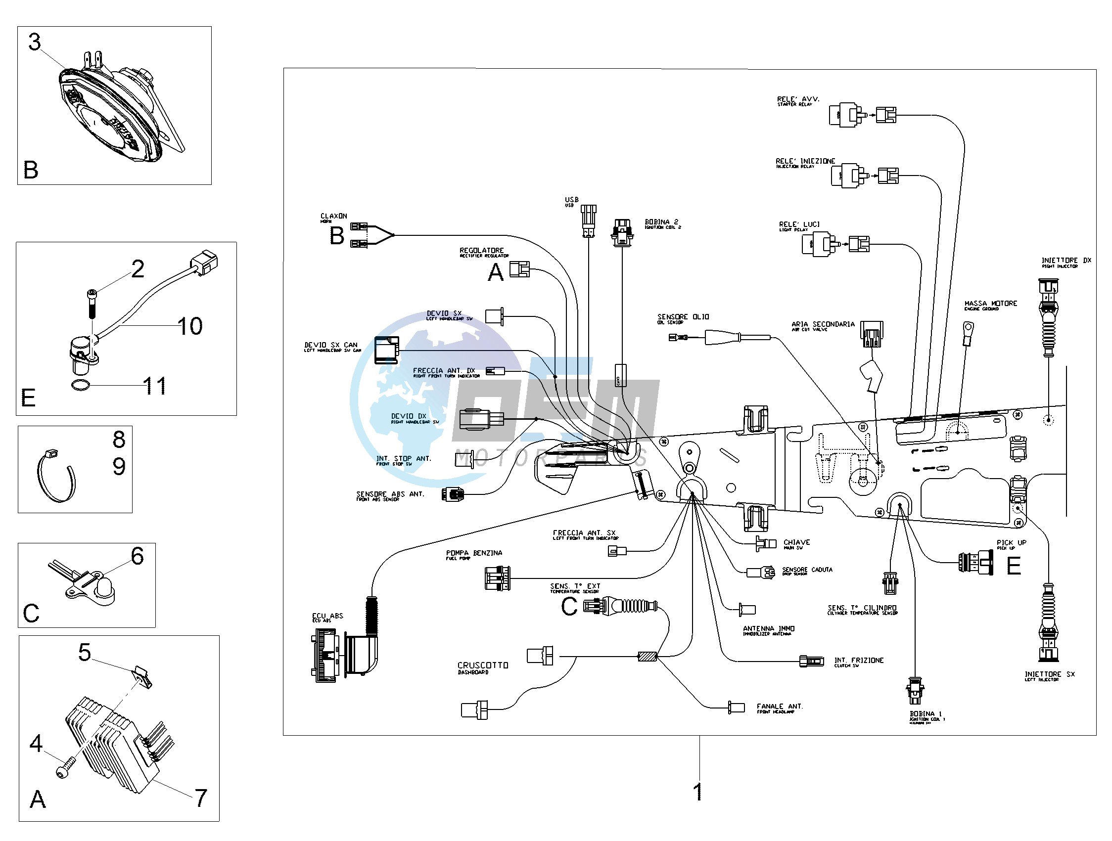 Front electrical system