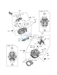 VULCAN 1700 NOMAD ABS VN1700DFF GB XX (EU ME A(FRICA) drawing Cylinder Head