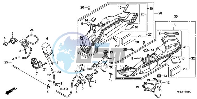 AIR INTAKE DUCT/SOLENOID VALVE