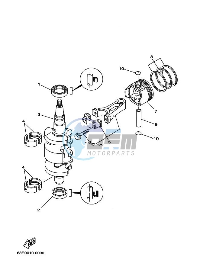 CRANKSHAFT--PISTON