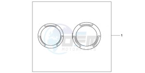 CB600FA39 Spain - (SP / ABS ST 25K) drawing CRANCASE RING SET