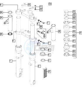 QUADRO_E-START_25-45kmh_K8-L0 50 K8-L0 drawing Front fork