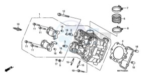 XL1000VA9 France - (F / ABS CMF) drawing FRONT CYLINDER HEAD