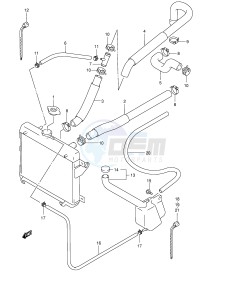 LT-F500F (E24) drawing RADIATOR HOSE