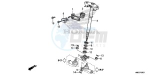 TRX680FAE TRX680 Europe Direct - (ED) drawing STEERING SHAFT