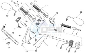 Breva V IE 850 drawing Handlebar - Controls