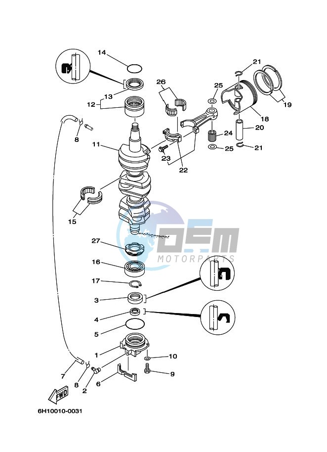 CRANKSHAFT--PISTON