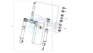 BOULEVARD - 125 CC 4T EU3 drawing FRONT FORK