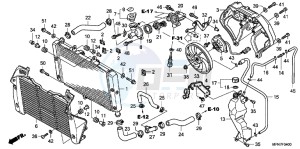 CB1000RAC drawing RADIATOR