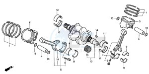 XL1000V VARADERO drawing CRANKSHAFT/PISTON