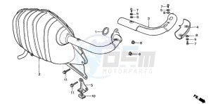 NH80MS drawing EXHAUST MUFFLER